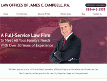 Tablet Screenshot of jamescampbelllaw.com